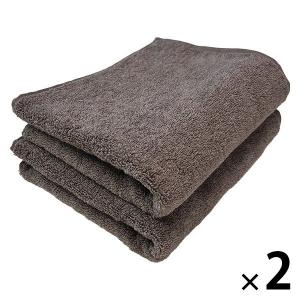 抗菌防臭フェイスタオル グレー 1セット（1袋(2枚)×2） 速乾 部屋干し 業務用 サロン仕様 伊澤タオル