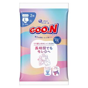 グーン おむつ パンツ Lサイズ（9〜14kg）1パック（2枚入）長時間でもモレ0へ 大王製紙