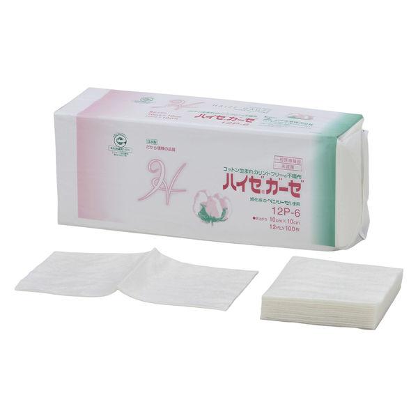 小津産業 ハイゼガーゼ12Ｐー6 30×20cm 6折×2枚 1袋（100枚入）
