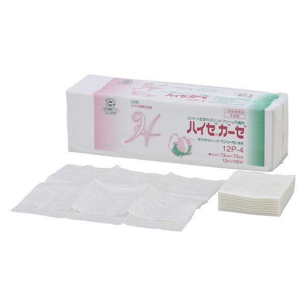 小津産業 ハイゼガーゼ12Ｐー4 22.5×15cm 6折×2枚 1袋（100枚入）
