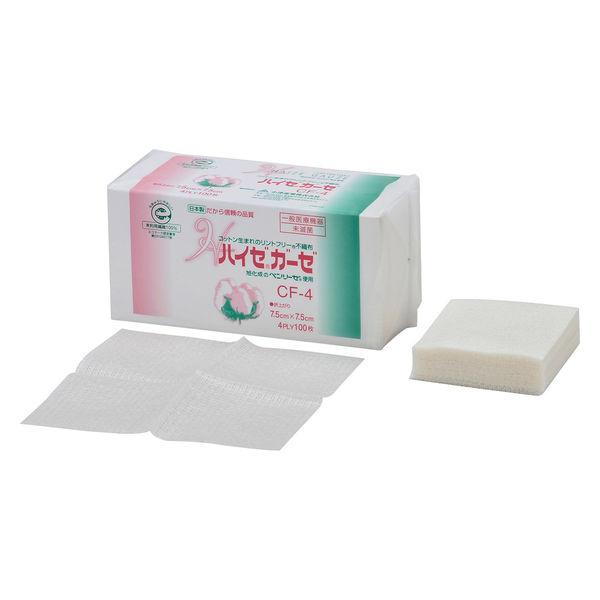 小津産業 ハイゼガーゼＣＦー4 15×15cm 4折 1袋(100枚入）