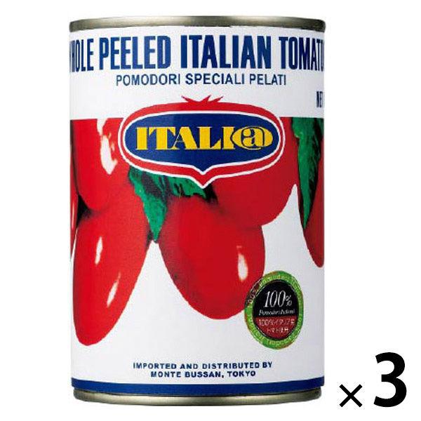 イタリアット ホールトマト（トマトピューレ）　1セット（1缶（400g）×3）　缶詰　ITALI＠