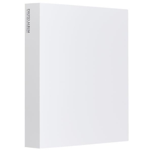 セキセイ フォトアルバム高透明L480枚 ホワイト KP-4806-70 1セット(1個×2)