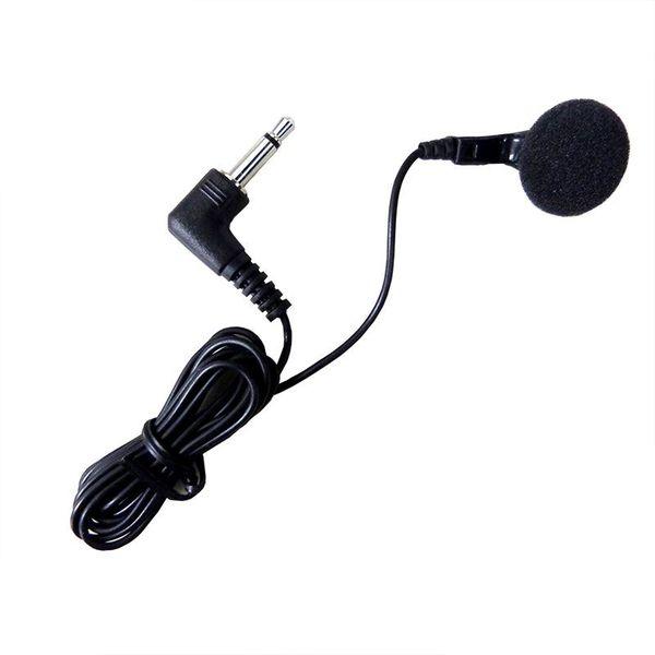 オーム電機 イヤホン モノラル 1m ブラック EAR-0008 1セット(10個)