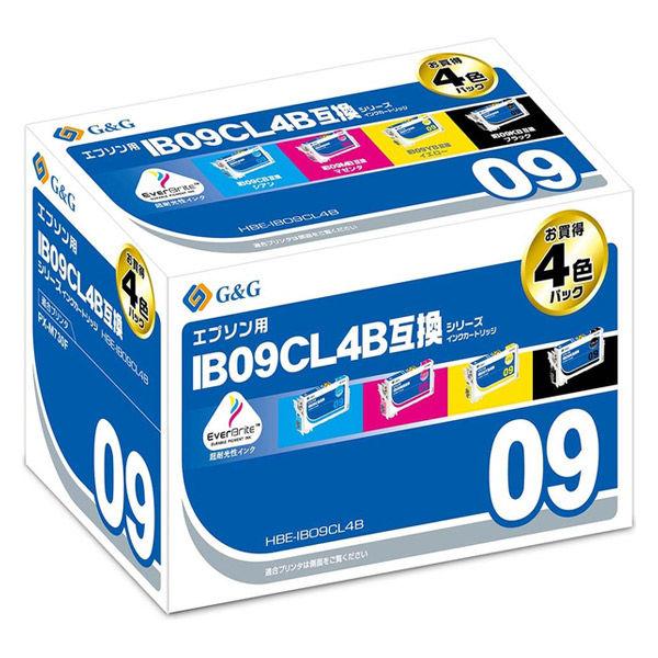 エプソン（EPSON） 互換インク HBE-IB09CL4B（大容量） 1パック（4色入） 1個 （...
