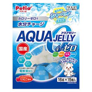 ペティオ アクアゼリー 4つのゼロ りんご風味（16g×15個入）1袋 犬用 おやつ