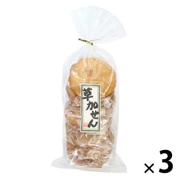 【ワゴンセール】煎餅 個包装 お配り菓子 草加せん しょうゆ　7枚入 1セット(1個×3)