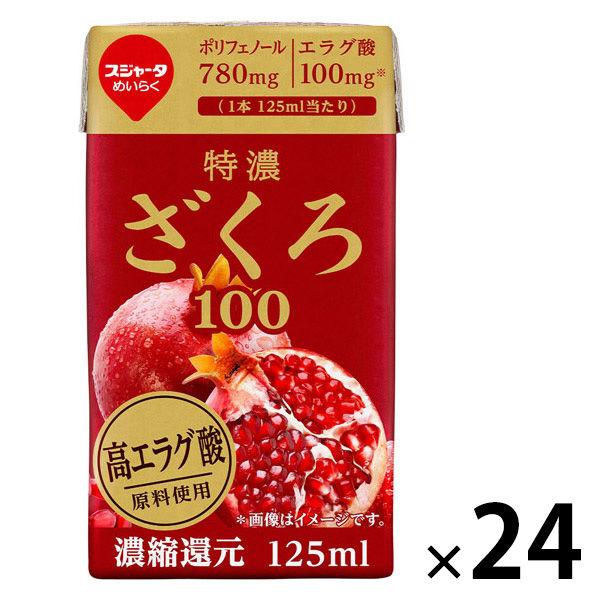 スジャータ 特濃ざくろ100 125ml 1箱（24本入）