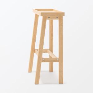 無印良品 竹材 スリムトレーテーブル 約幅54...の詳細画像1