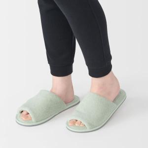 無印良品 洗える綿パイルスリッパ 前あき L ...の詳細画像1