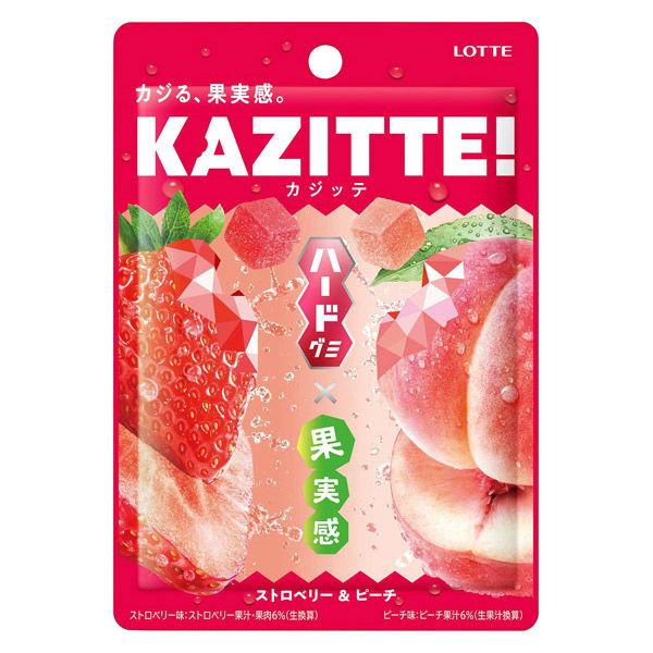 グミ 食べきりサイズ カジッテ　ストロベリー＆ピーチ　80g 1個