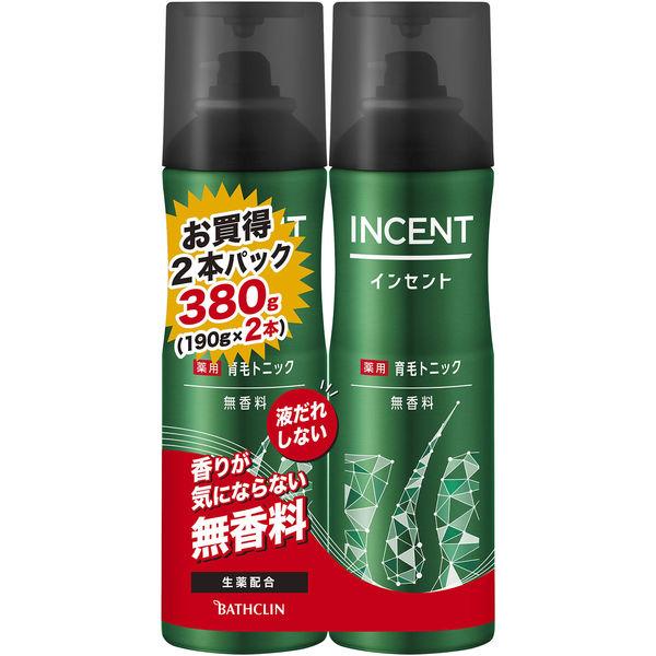 インセント 薬用育毛トニック 無香料 190g 2本入 ペアパック 1個 男 メンズ（医薬部外品）バ...