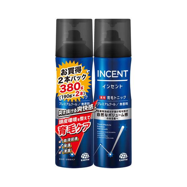 育毛剤 メンズ 男性用 インセント 薬用 育毛トニック 無香料 プレミアムクール 190g 2本入 ...