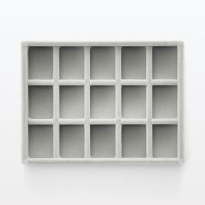 無印良品 重なるベロアケース格子 アクリルケー...の詳細画像1