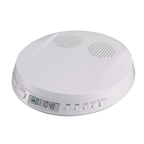東芝 ステレオスピーカー搭載 ポータブルCDプレーヤー TY-P20(W) 1台