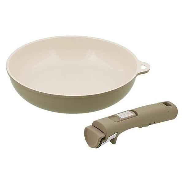 フライパン24cm 取っ手 2点セット IH・ガス火対応 SONOMA グレージュ LV-0401 ...