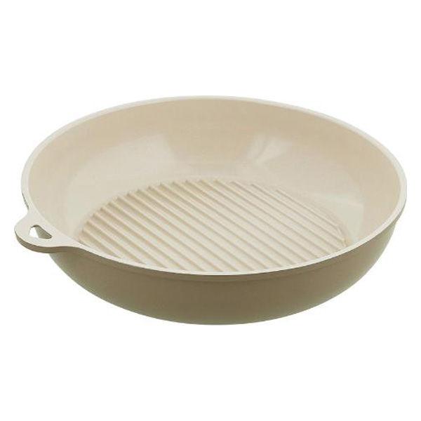 グリルパン 24cm IH・ガス火対応 SONOMA グレージュ LV-0364 1個 食洗機・オー...