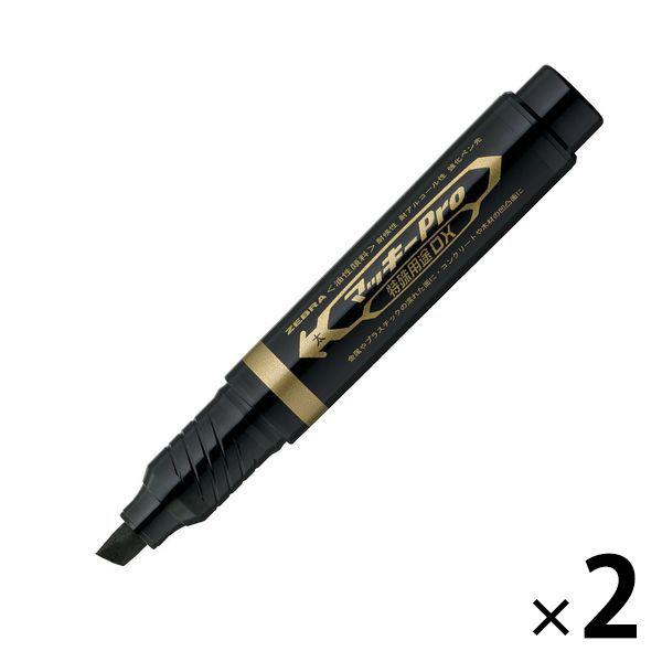 マッキープロ 特殊用途DX 太字 黒 2本 油性ペン ゼブラ