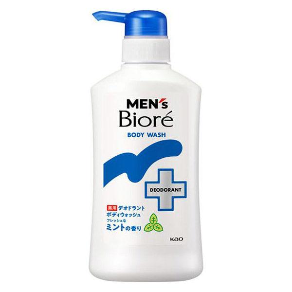 メンズビオレ 薬用デオドラントボディウォッシュ フレッシュなミントの香り 本体 420ml 1個 花...