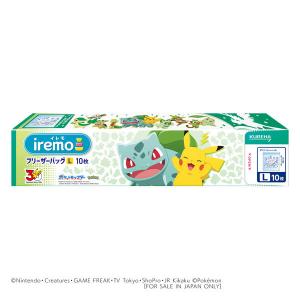 フリーザーバッグ Ｌマチ付き iremo10枚 ポケモンパッケージ 1本 クレハ