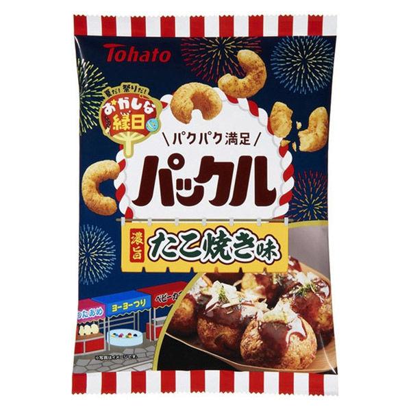 54gおかしな縁日　パックル　たこ焼き味 1個 おつまみ　食べきり　東ハト