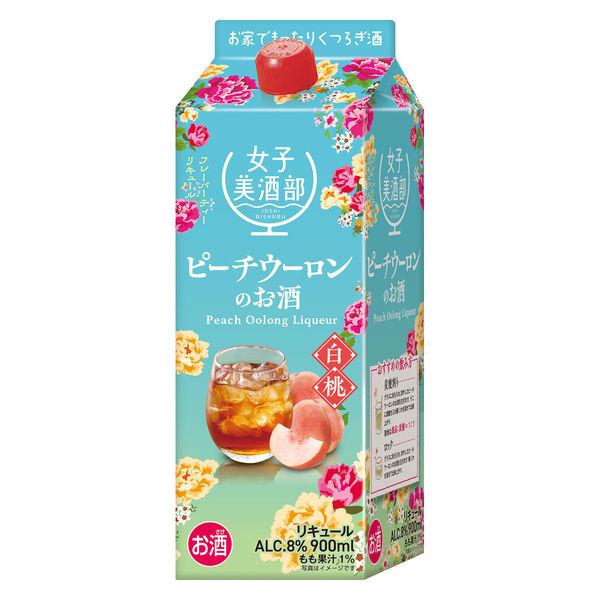 女子美酒部 ピーチウーロンのお酒 8度 900ml 1本 サクラオB＆D リキュール 業務用