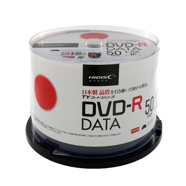 TEON、HIDISC DVD-R データ用 50枚 スピンドルケース ホワイトワイド TYDR47...