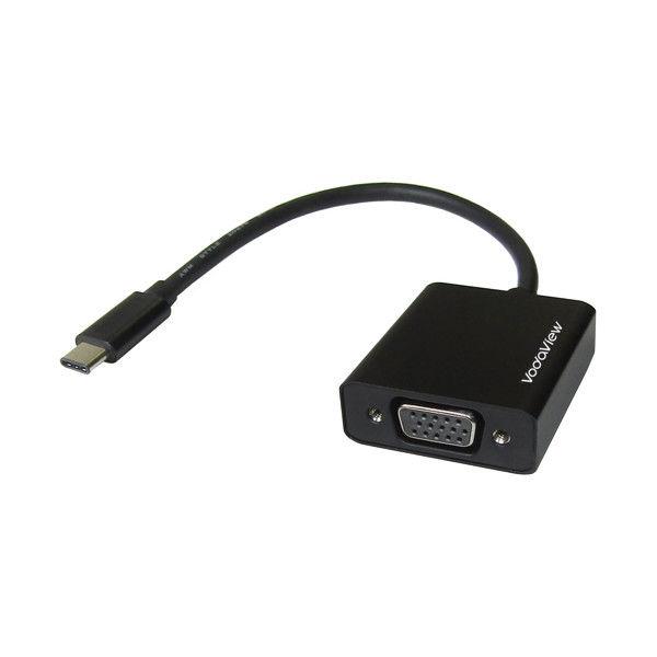 Vodaview　USB (TypeC)→VGA（RGB）変換アダプタ　約0.15m　ブラック　VV...