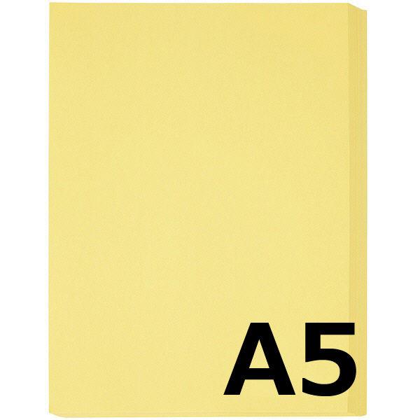 アスクル カラーペーパー A5 クリーム 1冊（500枚入） オリジナル 