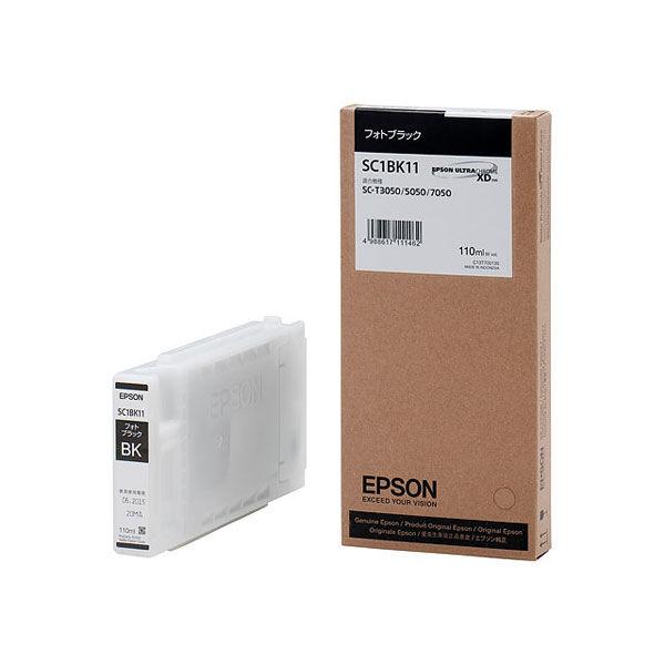 エプソン (EPSON) SC1BK11 純正インクカートリッジ フォトブラック 1個