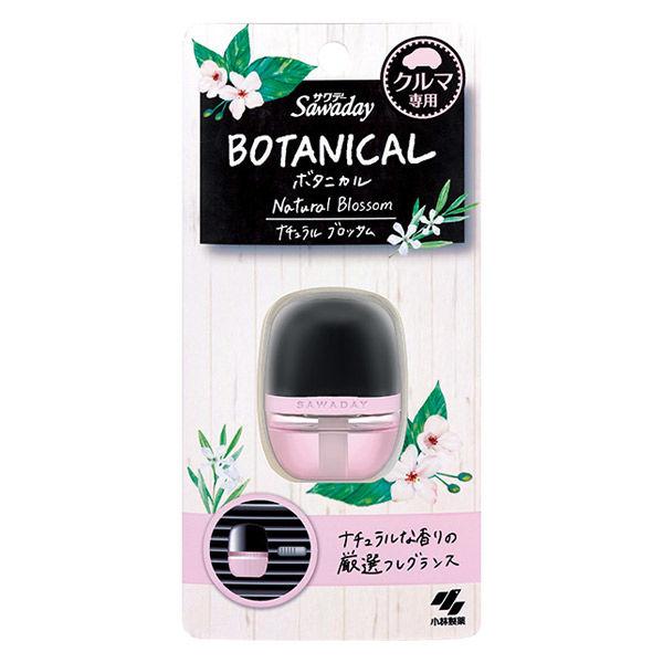 サワデー クルマ専用クリップ ボタニカル ナチュラルブロッサム 6ml 消臭剤 車 芳香剤 小林製薬