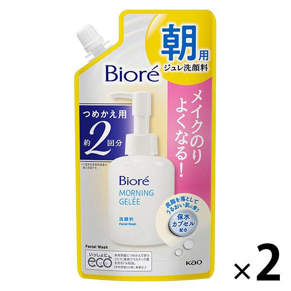 花王 ビオレ 朝用ジュレ洗顔料 つめかえ用2回分 160ml 2個