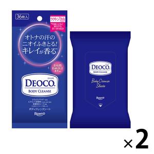 デオコ（DEOCO） ボディクレンズシート 36枚入×2個 ロート製薬 汗拭きシート 汗ふきシート