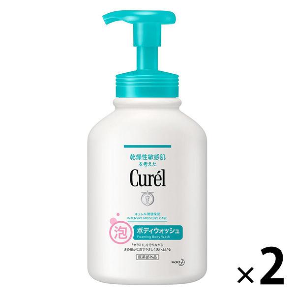 Curel（キュレル） 泡ボディウォッシュ 本体 480mL ×2個　 花王　敏感肌　ボディソープ