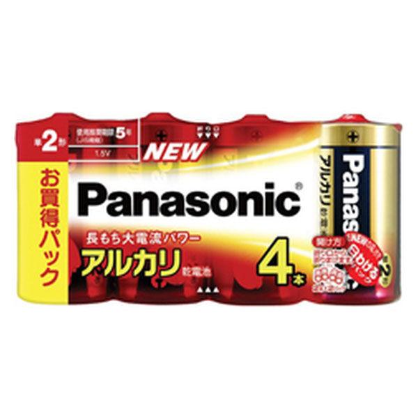 パナソニック アルカリ乾電池　単２形　４本シュリンクパック LR14XJ/4SW 1個