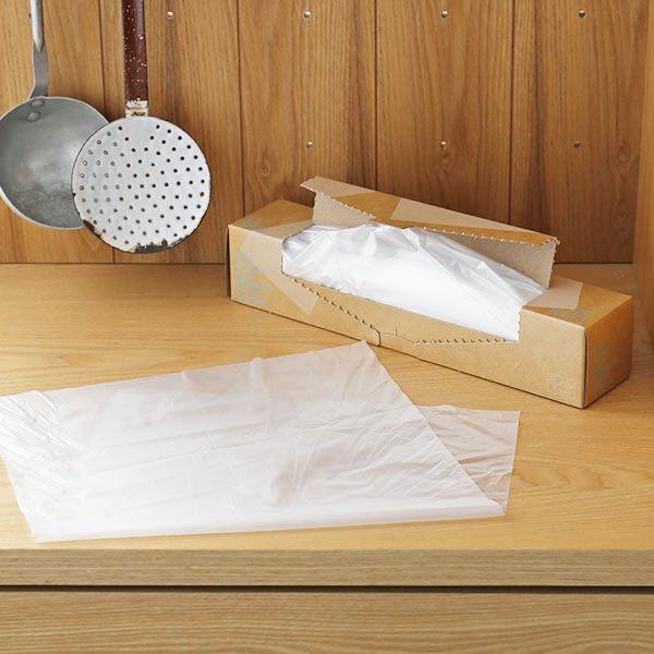 【アウトレット】ポリ袋 食品保存袋 LL マチなし 冷凍・冷蔵・湯煎対応 カサカサタイプ 半透明 1...