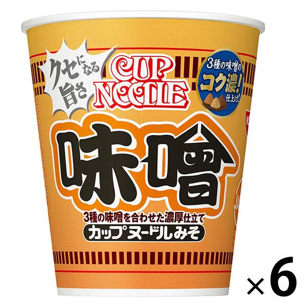 カップ麺　カップヌードル　味噌　83g　1セット（6個）　日清食品