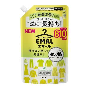 エマール リフレッシュグリーンの香り 詰め替え 810mL 1個 衣料用洗剤 花王【900ｍL→81...