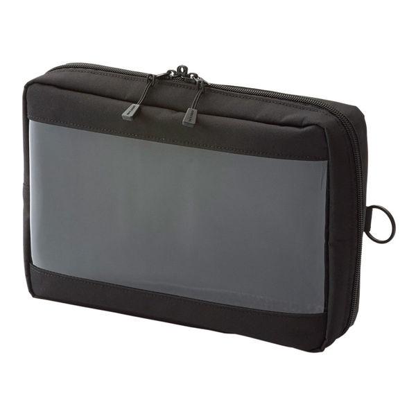 リヒトラブ(LIHIT LAB.) SMART FIT クリヤーボックスポーチ A5 ブラック（黒）...