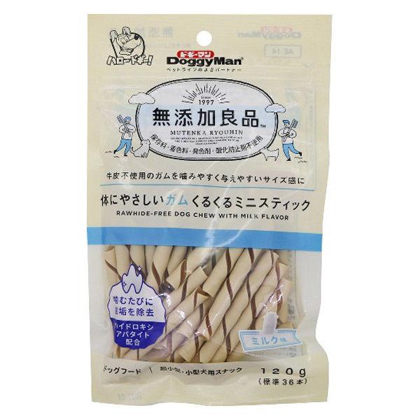 無添加良品 体にやさしいガム くるくるミニスティック 120g【オーラルケアガム】ドッグフード 犬 ...