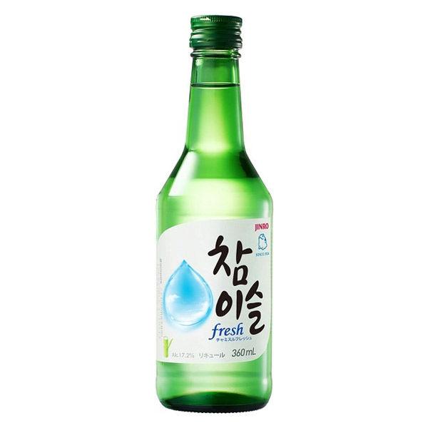 眞露（ジンロ） 「チャミスル　fresh　17.2°360ml」　JINRO　3本　韓国焼酎