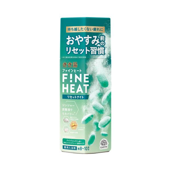 薬用 入浴剤 炭酸 きき湯 ファインヒート リセットナイト 400g 1個 透明タイプ 疲労回復 医...