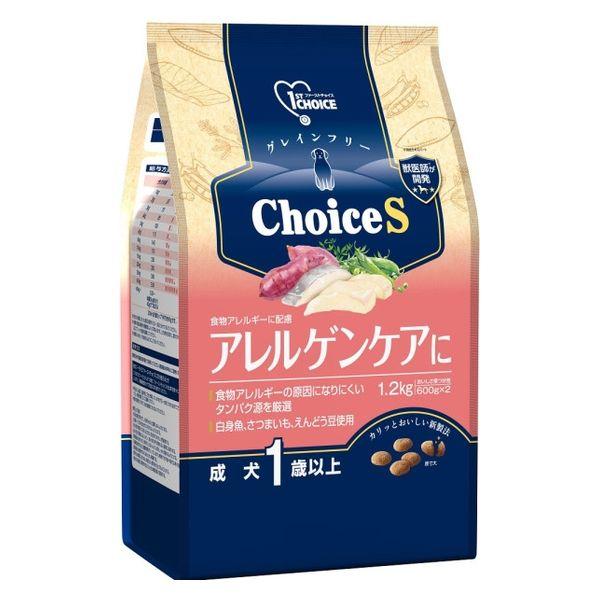 ファーストチョイス ChoiceS アレルゲンケアに 成犬1歳以上 白身魚 1.2kg（600g×2...