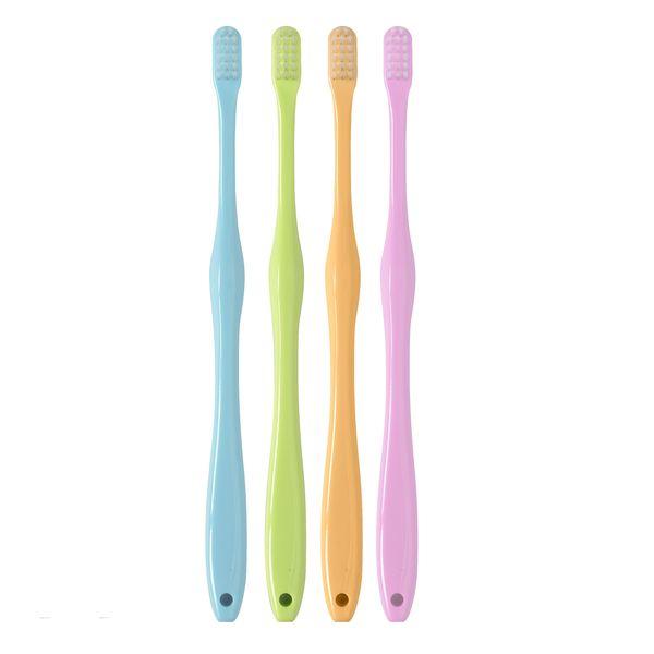 ラピス　ミニヘッド歯ブラシ　先細毛ふつう　4色アソート　1袋（20本入）