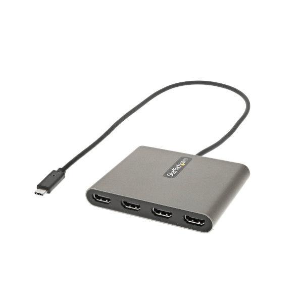 HDMI変換アダプタ USB Type-C接続 HDMIポート×4 増設 1080P 映像変換アダプ...