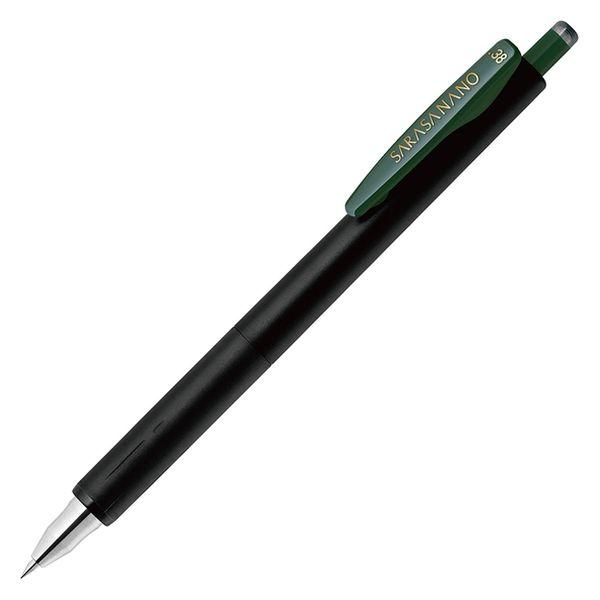 ゼブラ サラサナノ 0.38mm グリーンブラック ゲルインクボールペン JJX72-VGB-N 1...