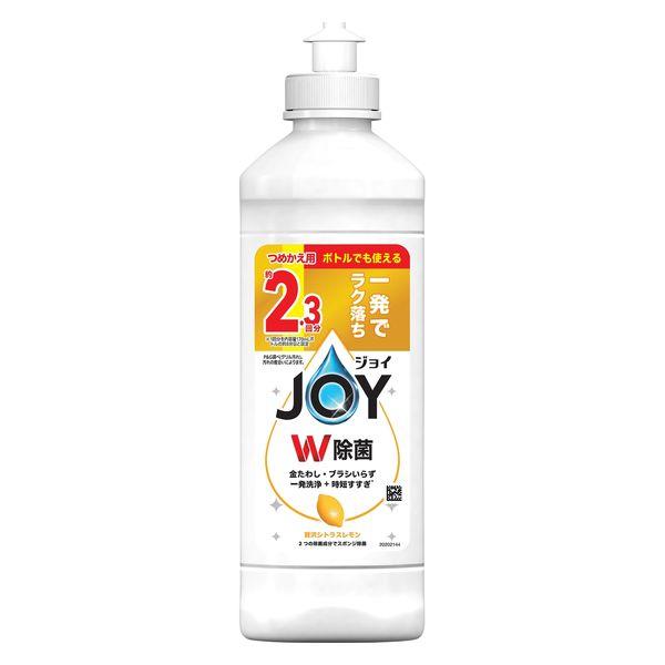ジョイ JOY W除菌 食器用洗剤 贅沢シトラスレモン キャップ付き 詰め替え 大容量ボトル 300...