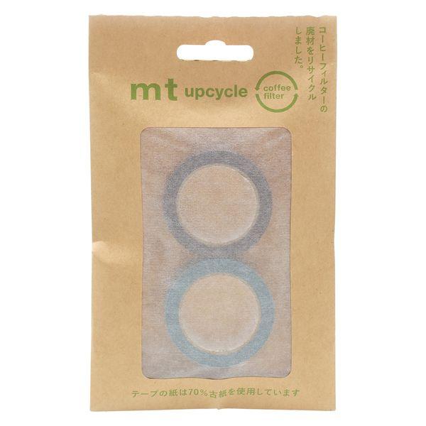 カモ井加工紙 マスキングテープ mt upcycle tape 灰紫×みず MT02UP02 1パッ...