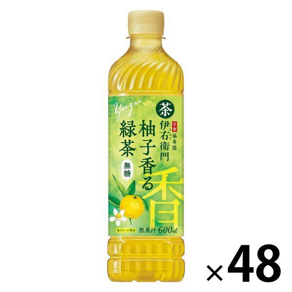 サントリー 伊右衛門 柚子香る緑茶 600ml 1セット（48本）