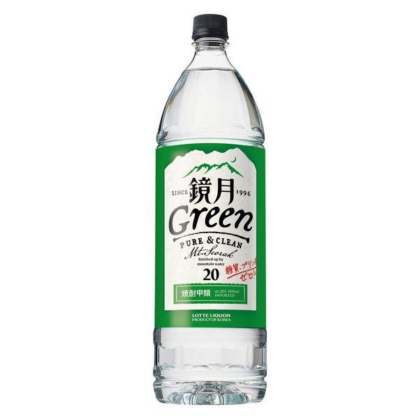 鏡月 Green グリーン 20度 1.8L ペット 1本 韓国焼酎 甲類